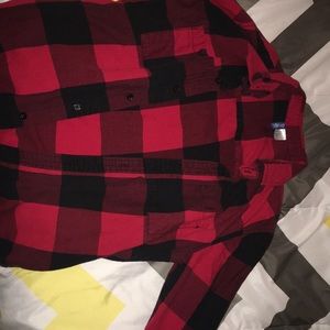 Red and Black checkered Flannel